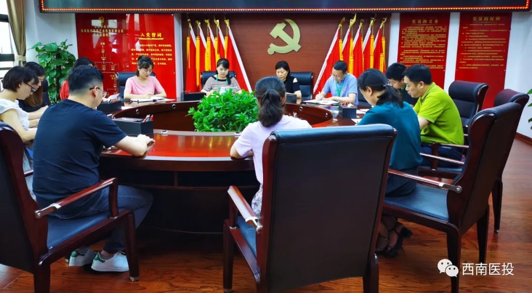 西南醫(yī)投集團(tuán)第二黨支部開展“逐夢(mèng)起新航，習(xí)近平寄語(yǔ)青年”黨課活動(dòng)